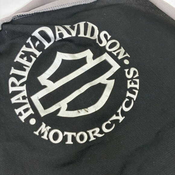 VTG Y2K Harley-Davidson Black Mesh Helmet Bag w/ Drawstrings – Logo Print - Picture 3 of 9